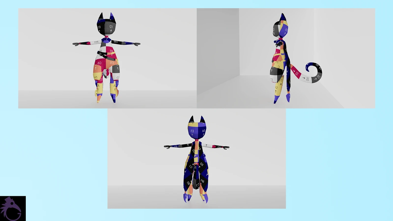 Character UV checker