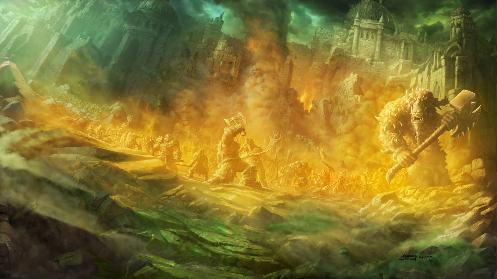 Flames of Battle. World of Warcraft. FanArt. stage06.