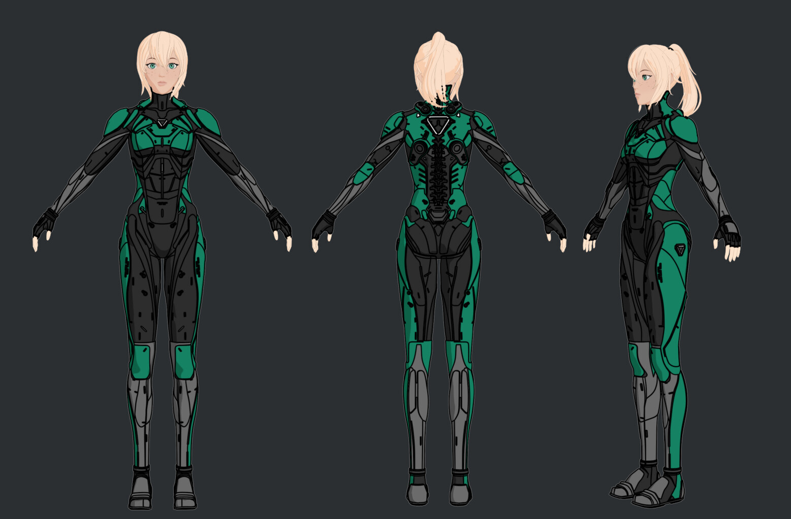 Cammie Armor Variant Turnaround
