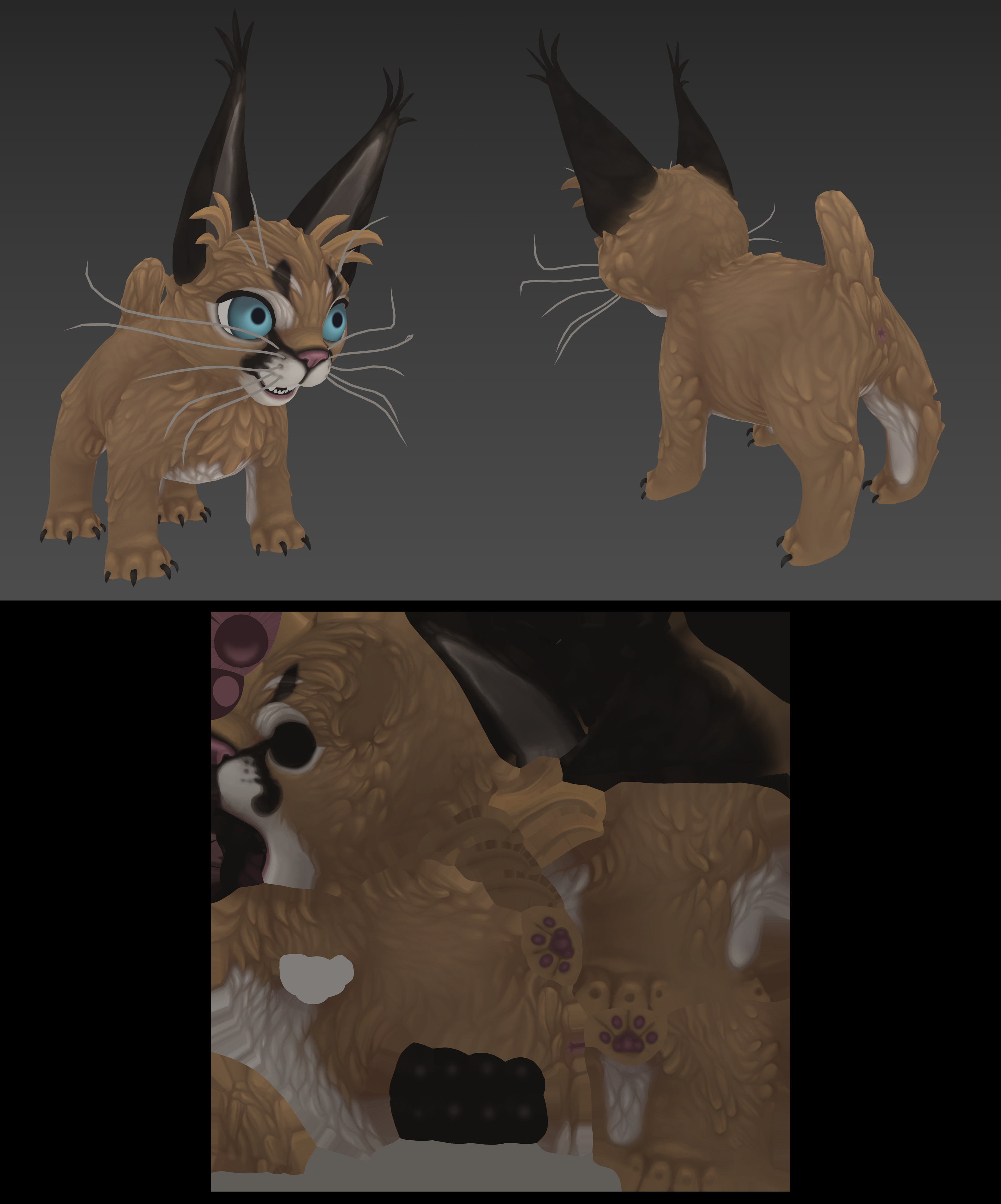 Muffles flat diffuse texture