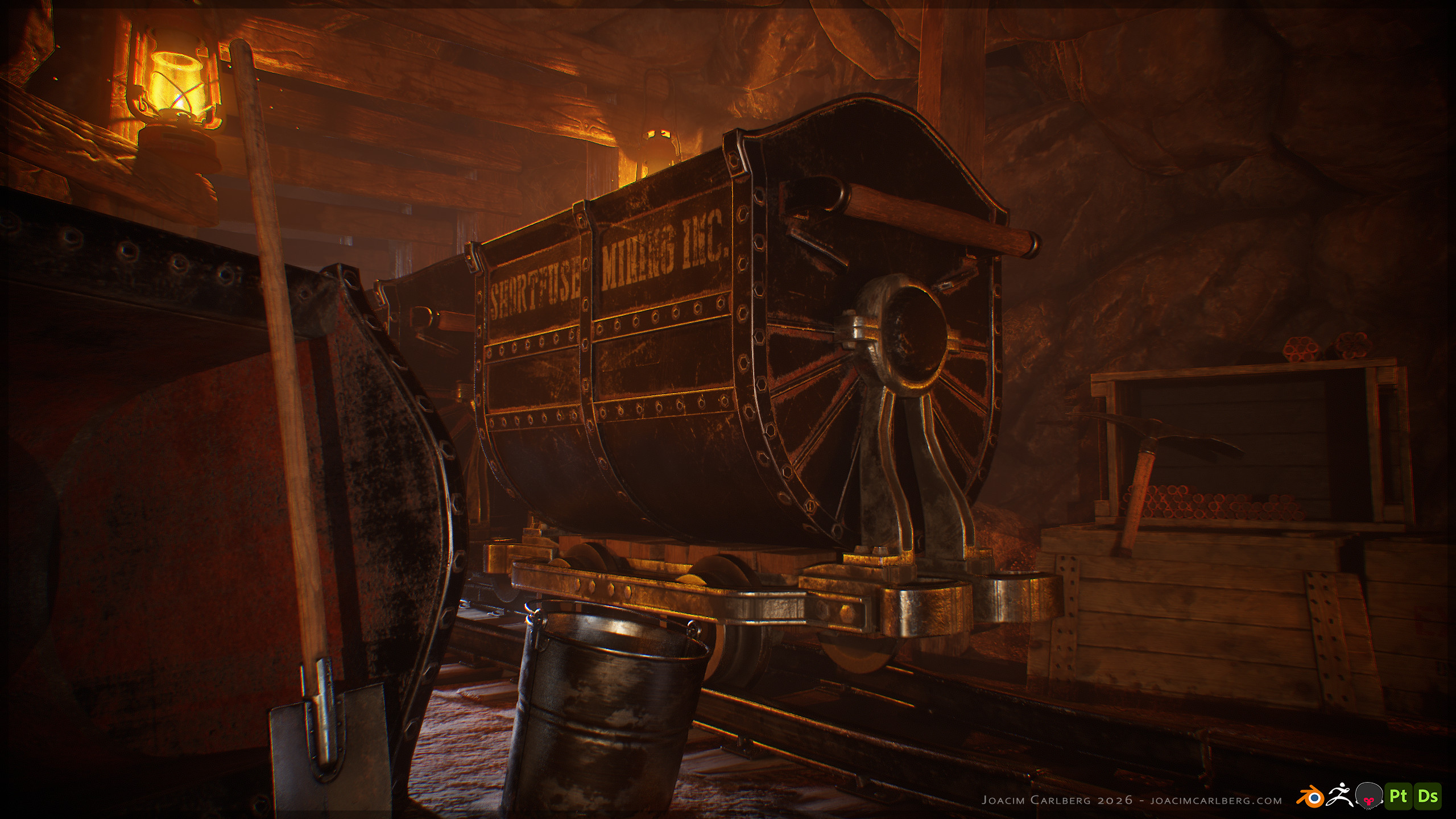 A mine cart, for ore aggregate or osha violating journeys for the adventurous.