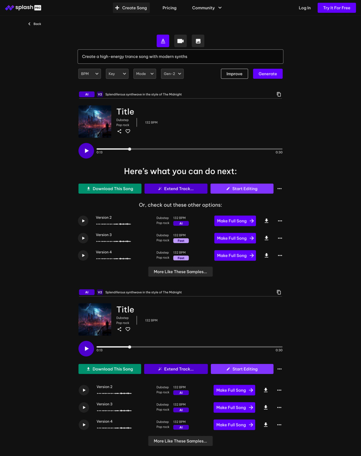 Viewing your previous prompts