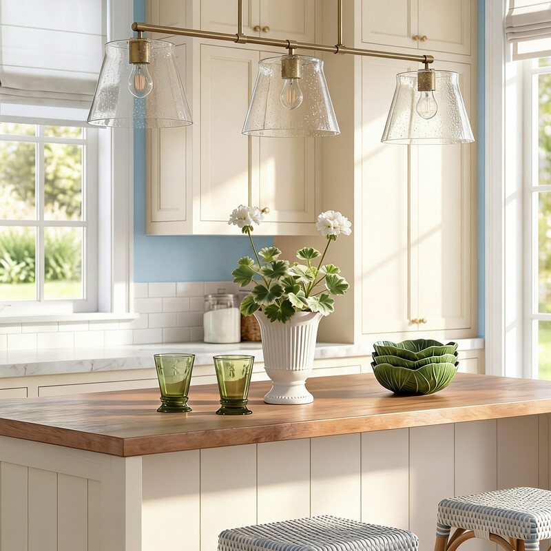 Alorie 3 - Light Kitchen Island Pendant