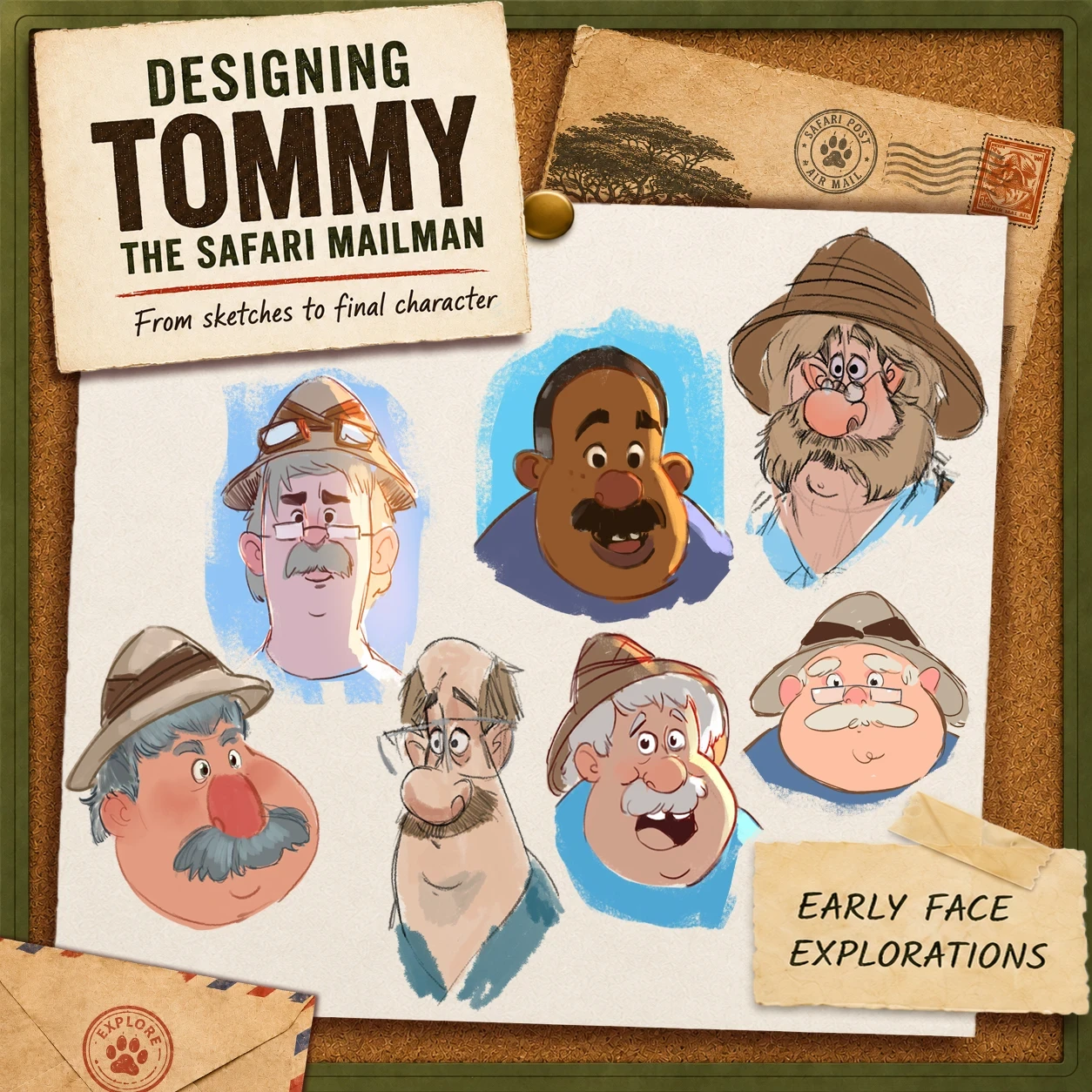 Design Process for the main character Tommy