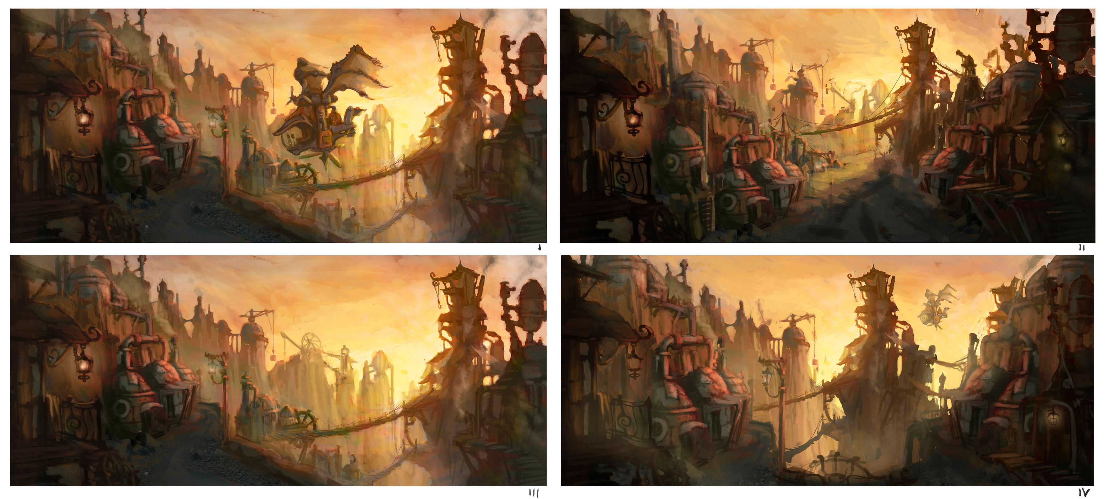 Quick paintings for lower class streets