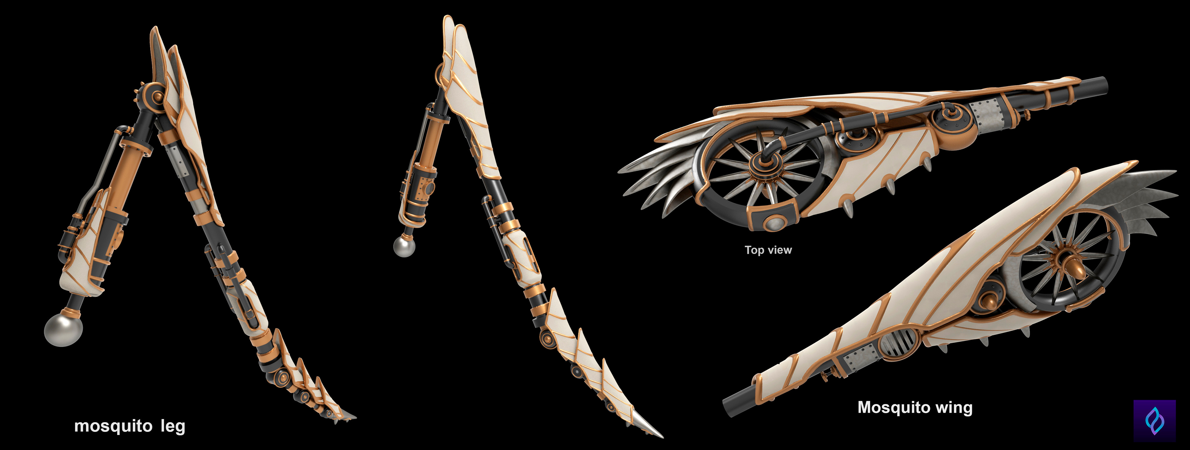 Mosquito Mark 3 - Leg and wing concepts