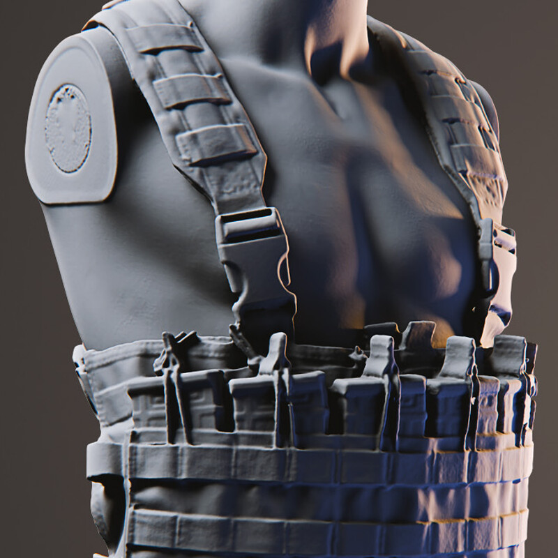 Tactical Vest — Reference 3D Scan  