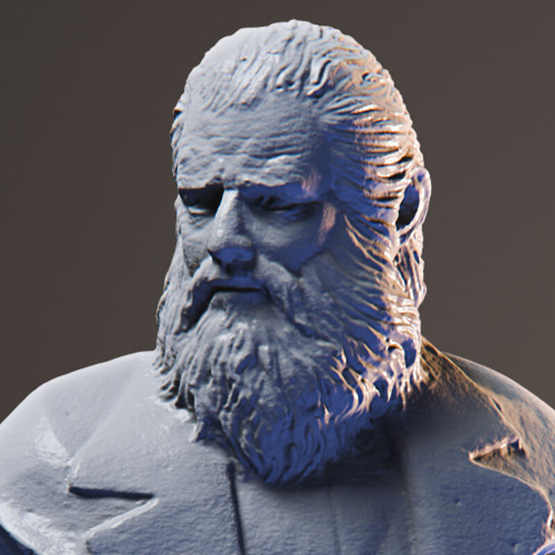 Clay Bust — 3D Scan & Preservation  