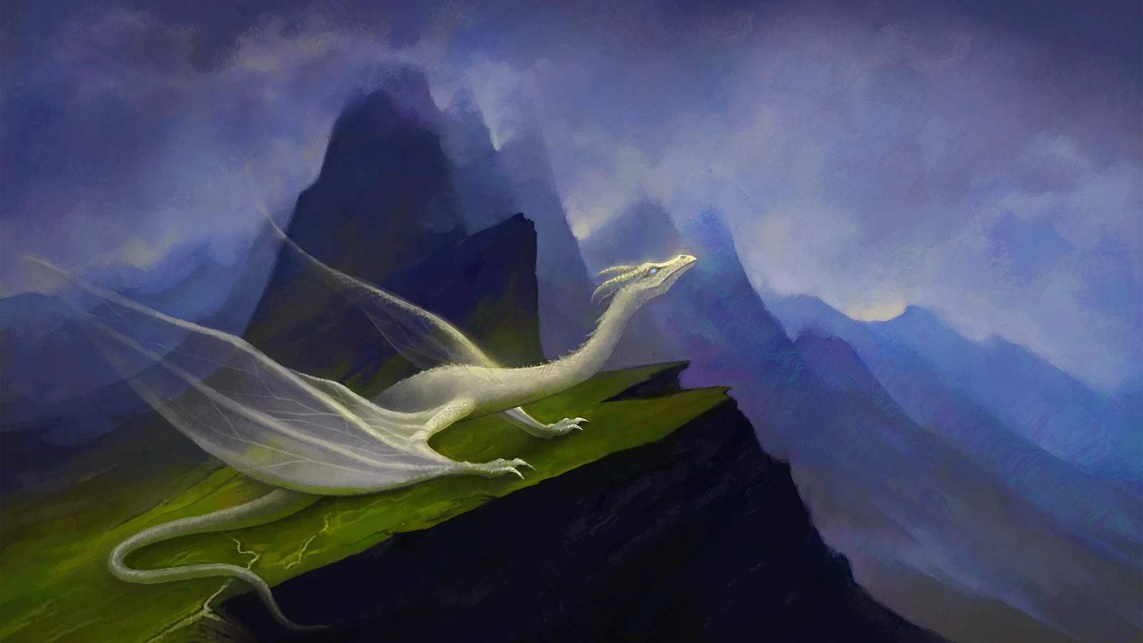 white dragon - color study