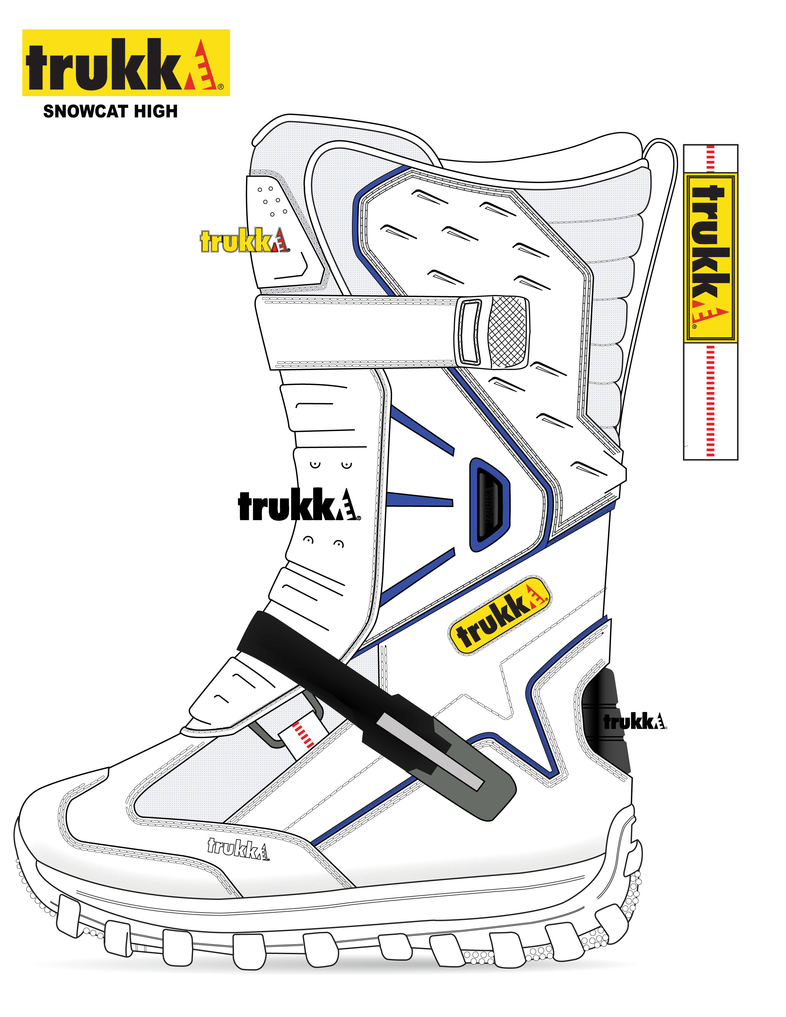 Trukke Snowcat High
Outsole and Upper Design
(Snowmobile Boot)