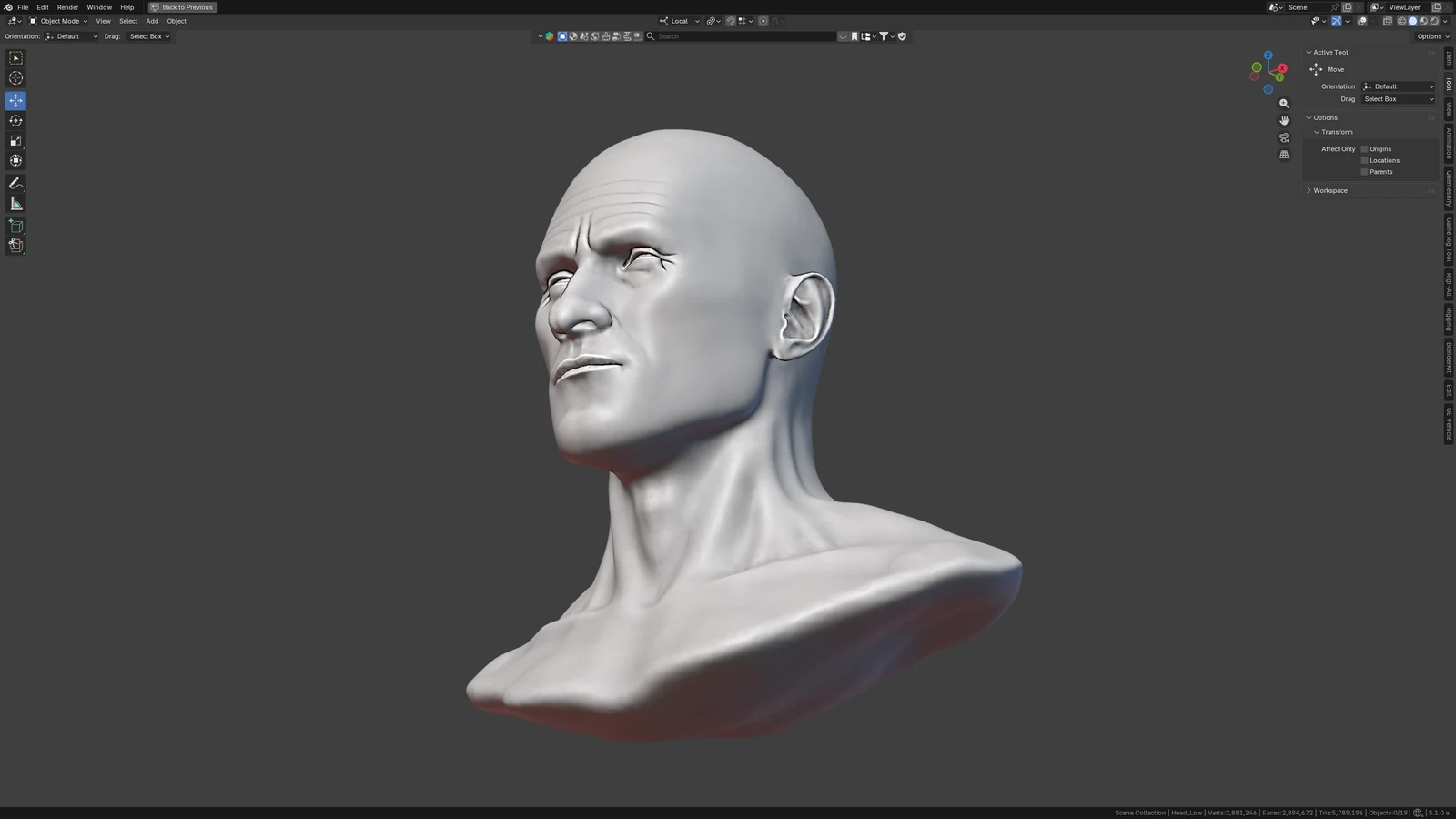 Head sculpt