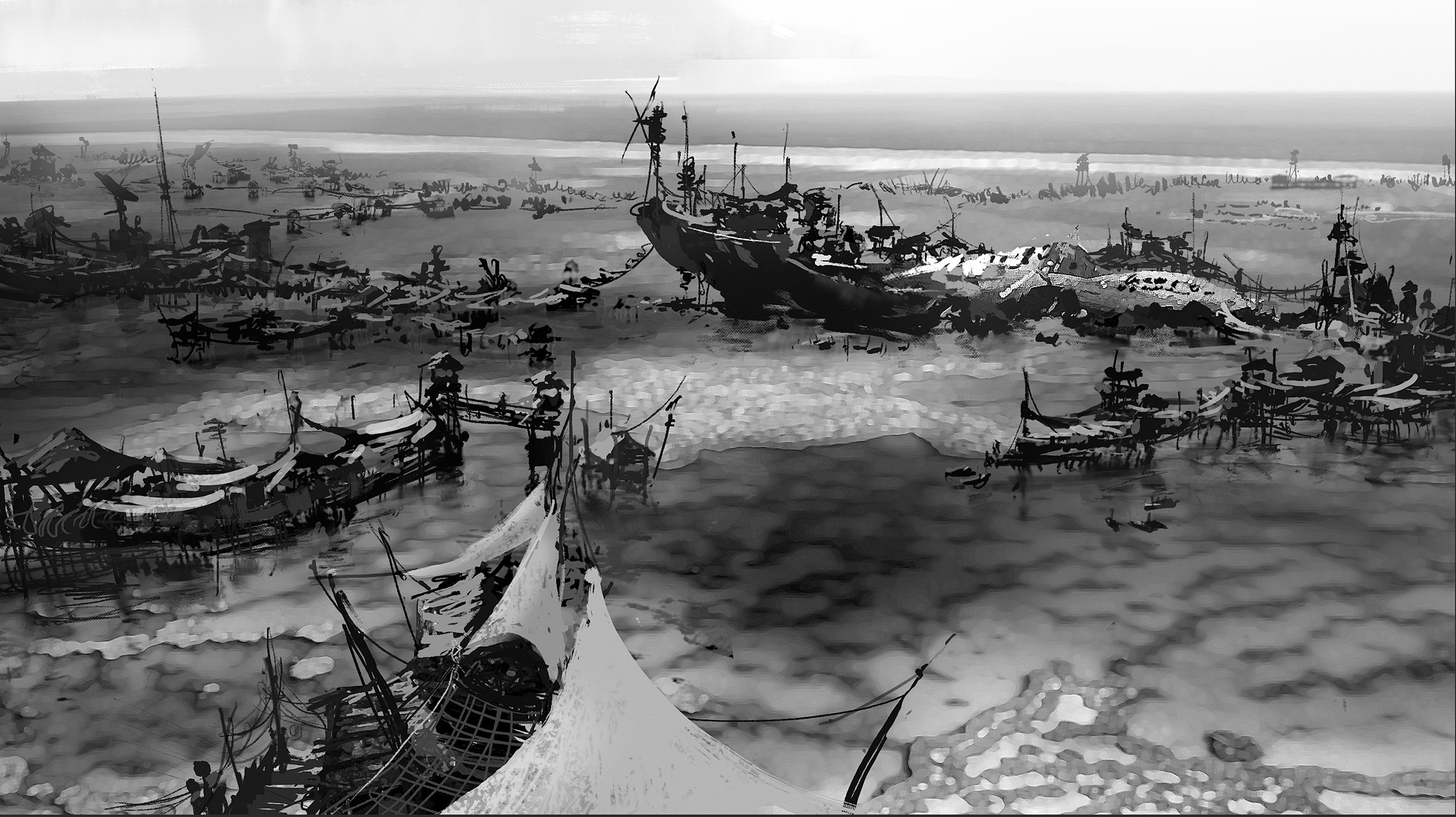 Original, rough sketch of the settlement