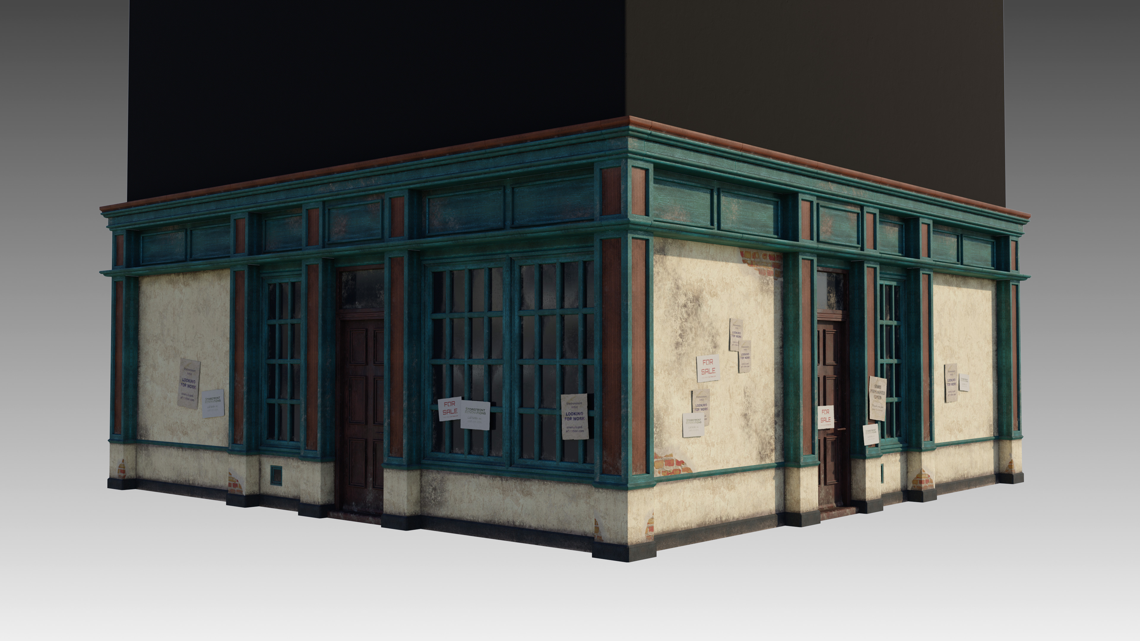 Multiple different storefront variations can be assembled.