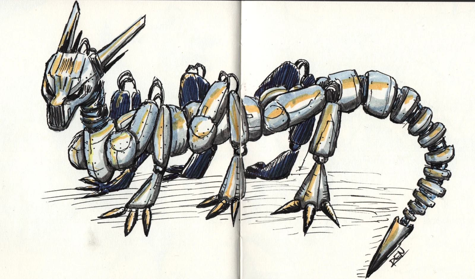 angry robo lizard thingy
