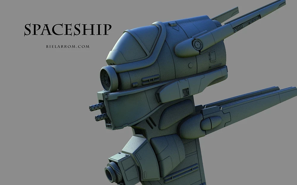 Spaceship - 3dmodel (Maya)