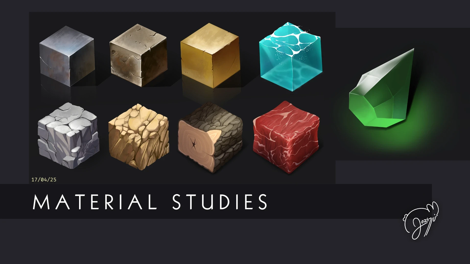 ArtStation - Stylized Material Studies