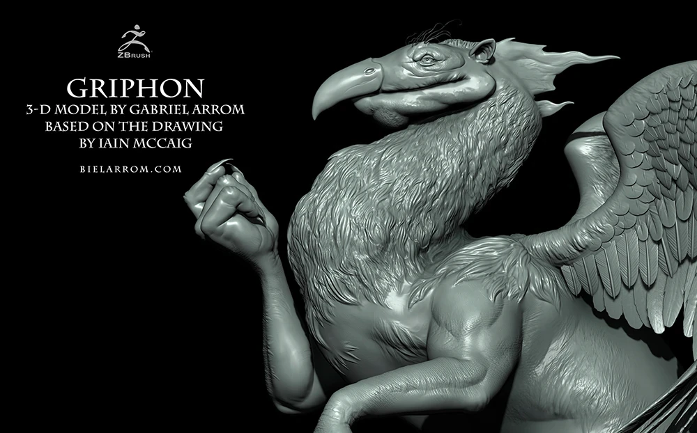 Griphon - 3D Model (ZBrush)