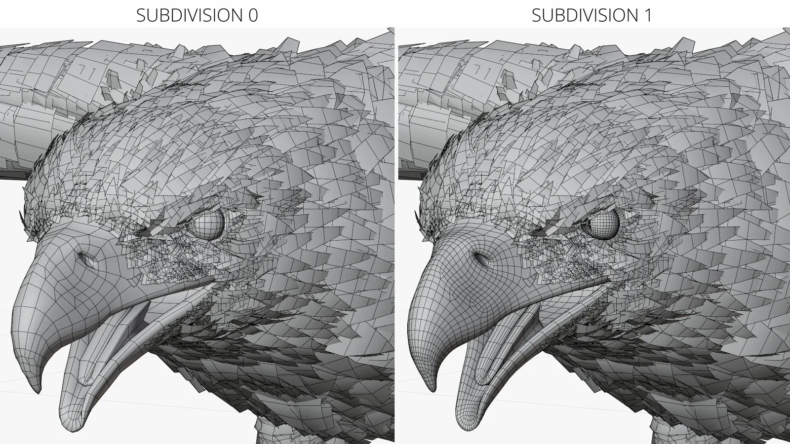 Eagle Rigged For Blender Animated Set - 3D Model