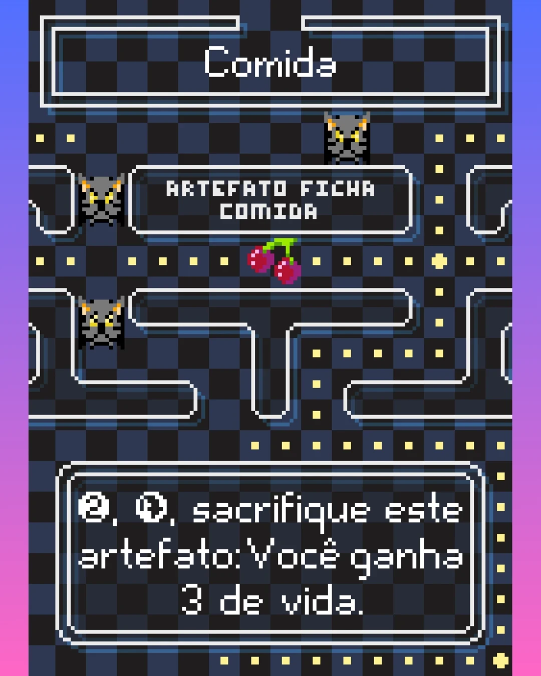 Food token, inspired by Pac-Man and Cauldron Familiar