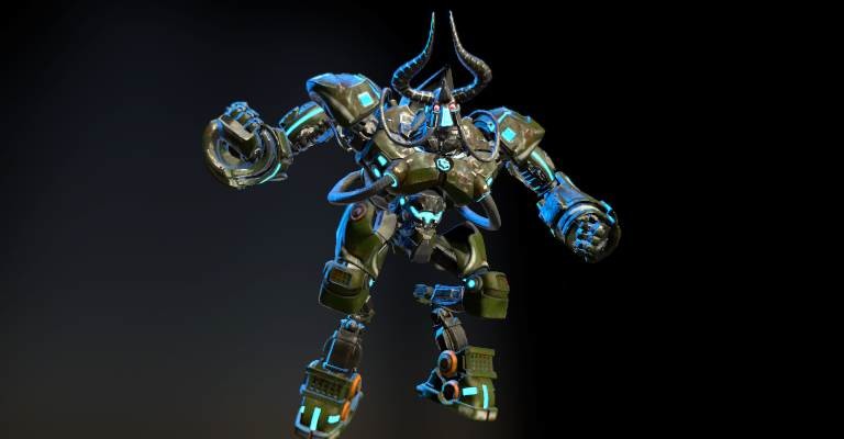 Artstation Tau Steel Robot Yujong Wang