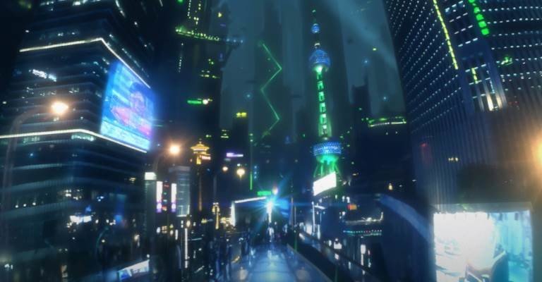 ArtStation - Green night lights