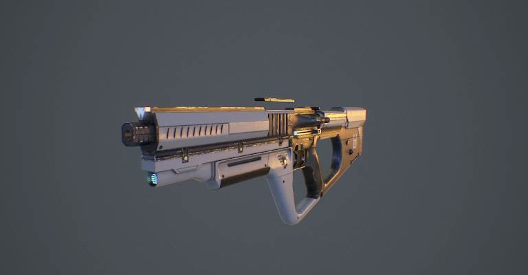 ArtStation - rifle for ghostHunter project