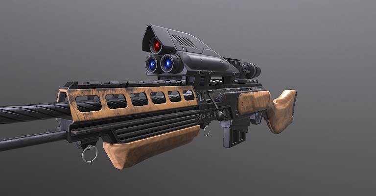 ArtStation - AlienHunter's Sniper rifle