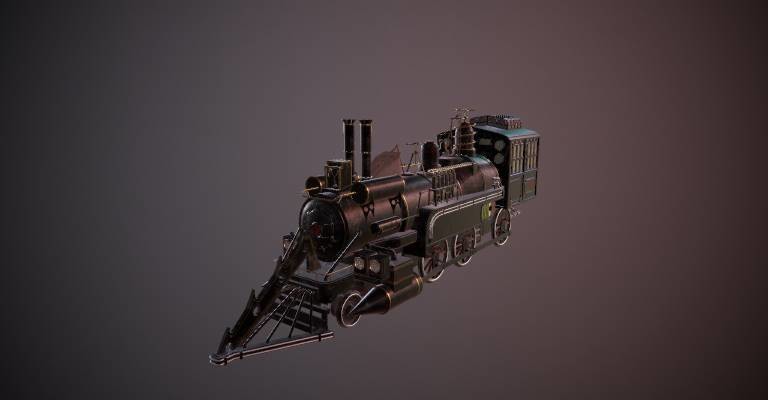 ArtStation - Jules Verne Train (Back to the Future 3)