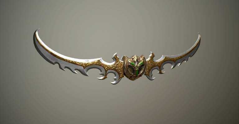 ArtStation - WOW Illidan Stormrage Weapon modeling