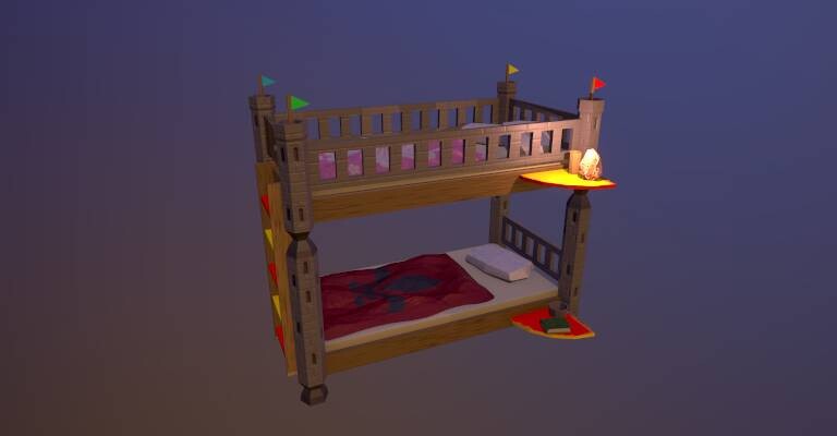 ArtStation - Castle Bunk Bed