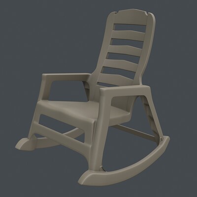  Gray Plastic Chair