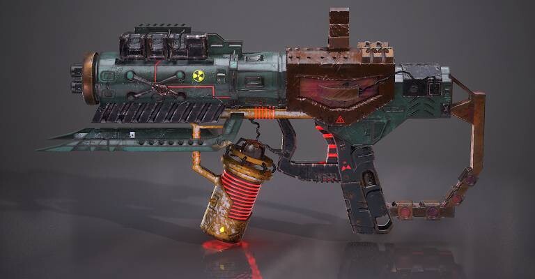 ArtStation - Sci-fi pistol