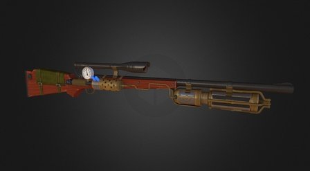 ArtStation - Steampunk Rifle Gun - Lowpoly