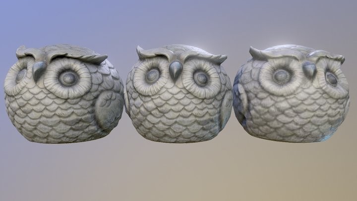 Owl Decor Photoscan
