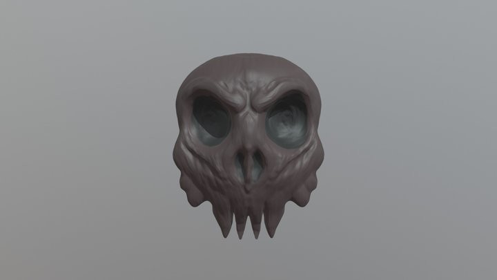 Artstation - A Pissed-off Skull