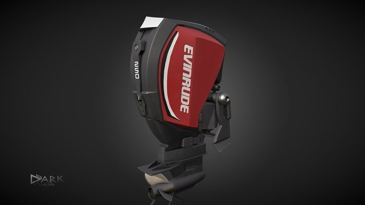Evinrude 250  [Highpoly]