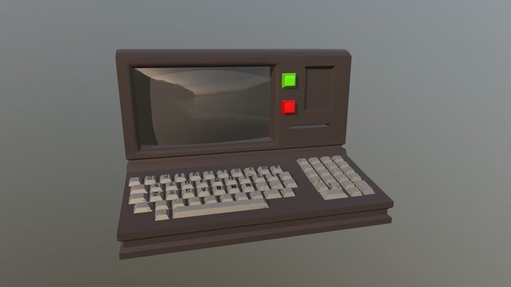 ArtStation - Old IBM Computer