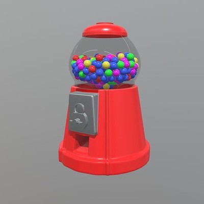 Gumball Machine Filled With Gumballs