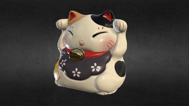 Artstation Maneki Neko Piggy Bank Lauren Pendleton