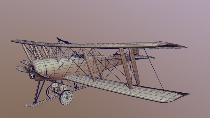 ArtStation - Avión AVRO 504 / Plane AVRO 504