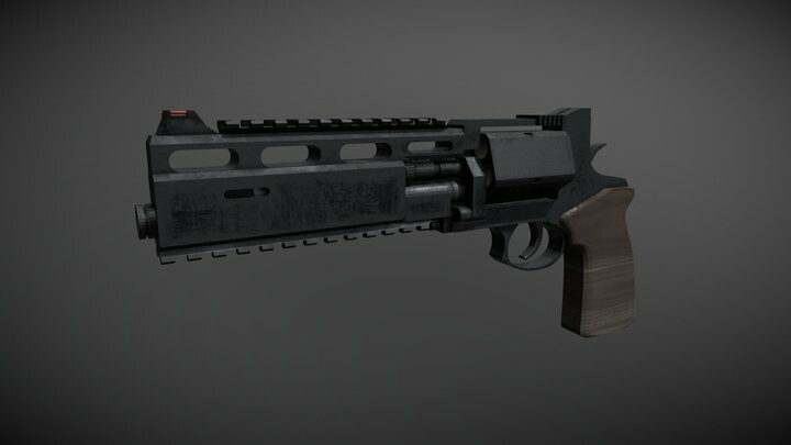 ArtStation - РШ-12 Revolver .50