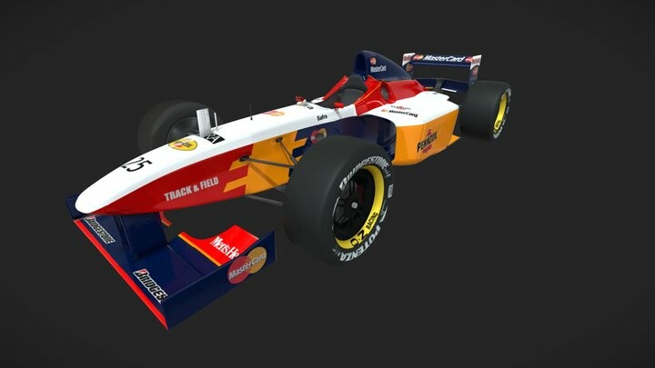 ArtStation - F1 Lola Mastercard T97 30 Low-poly 3D model