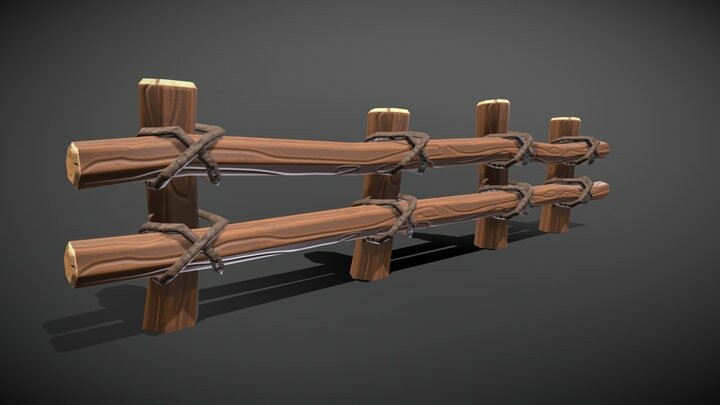 ArtStation - Stylized Fence