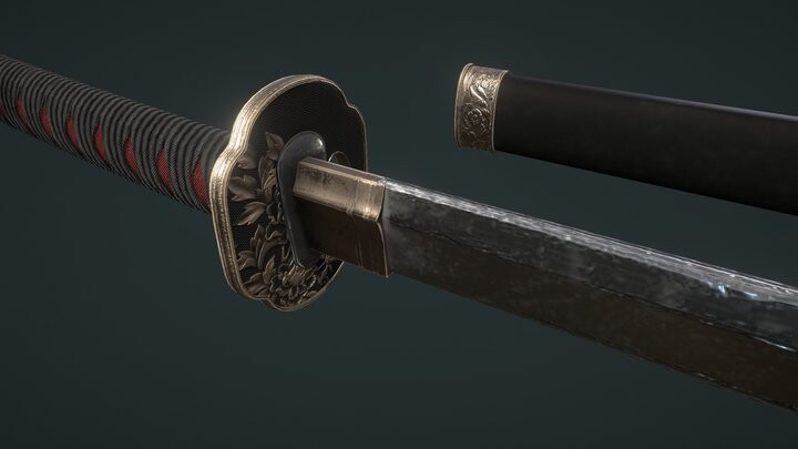 ArtStation - Samurai Sword