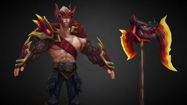 Artstation Skintober Day 7 Dragonslayer Darius Wip Yoru