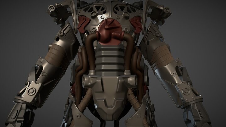 Artstation Fallout 4 Power Armor Frame For 3d Print