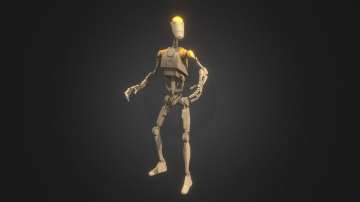 ArtStation - B1 Battle Droid Character Mesh