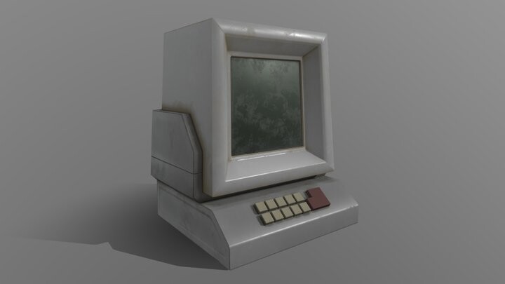 Artstation - Simplistic Low-poly Retro Cartoony Pc