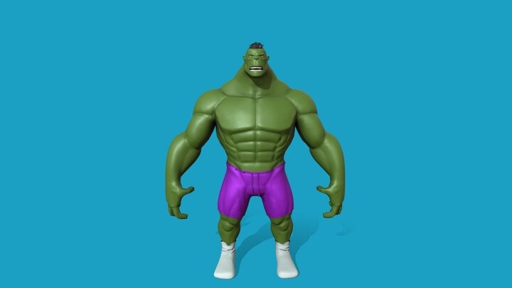 ArtStation - Hulk - Low Poly Model