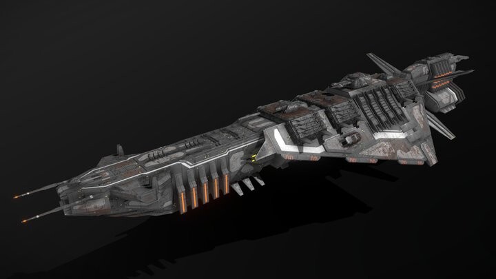 ArtStation - Progenitor Battlecruiser